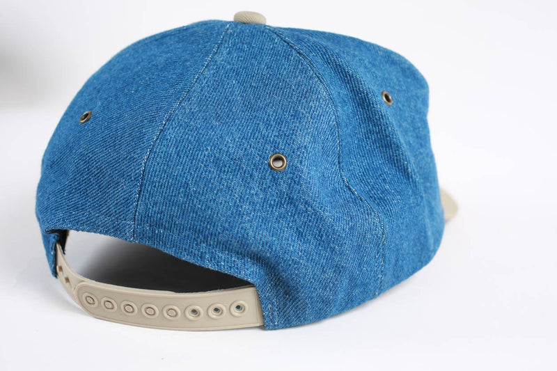 Vintage Freightliner Denim Snapback Hat 90's 6 Panel Cap