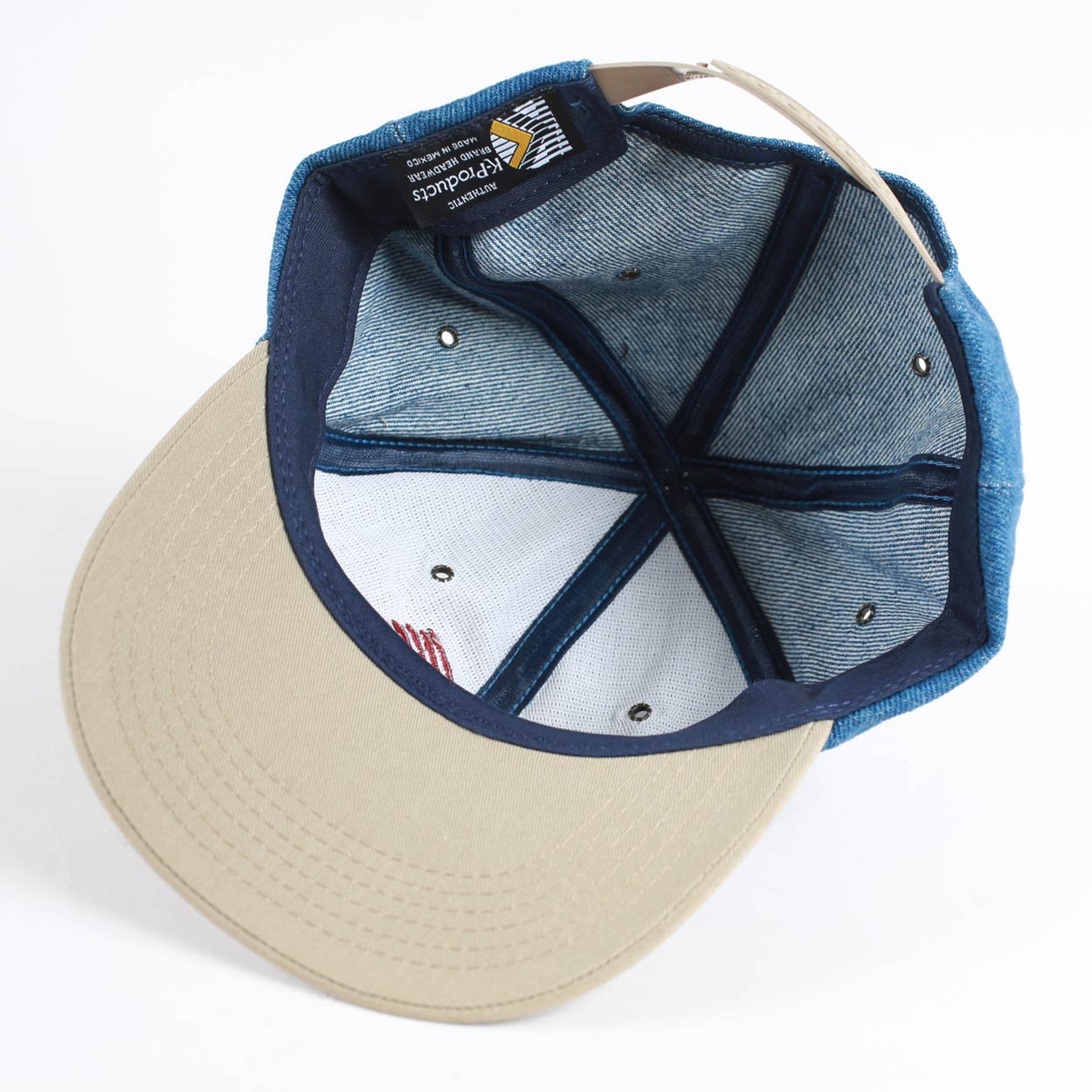 Vintage Freightliner Denim Snapback Hat 90's 6 Panel Cap