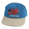 Vintage Freightliner Denim Snapback Hat 90's 6 Panel Cap