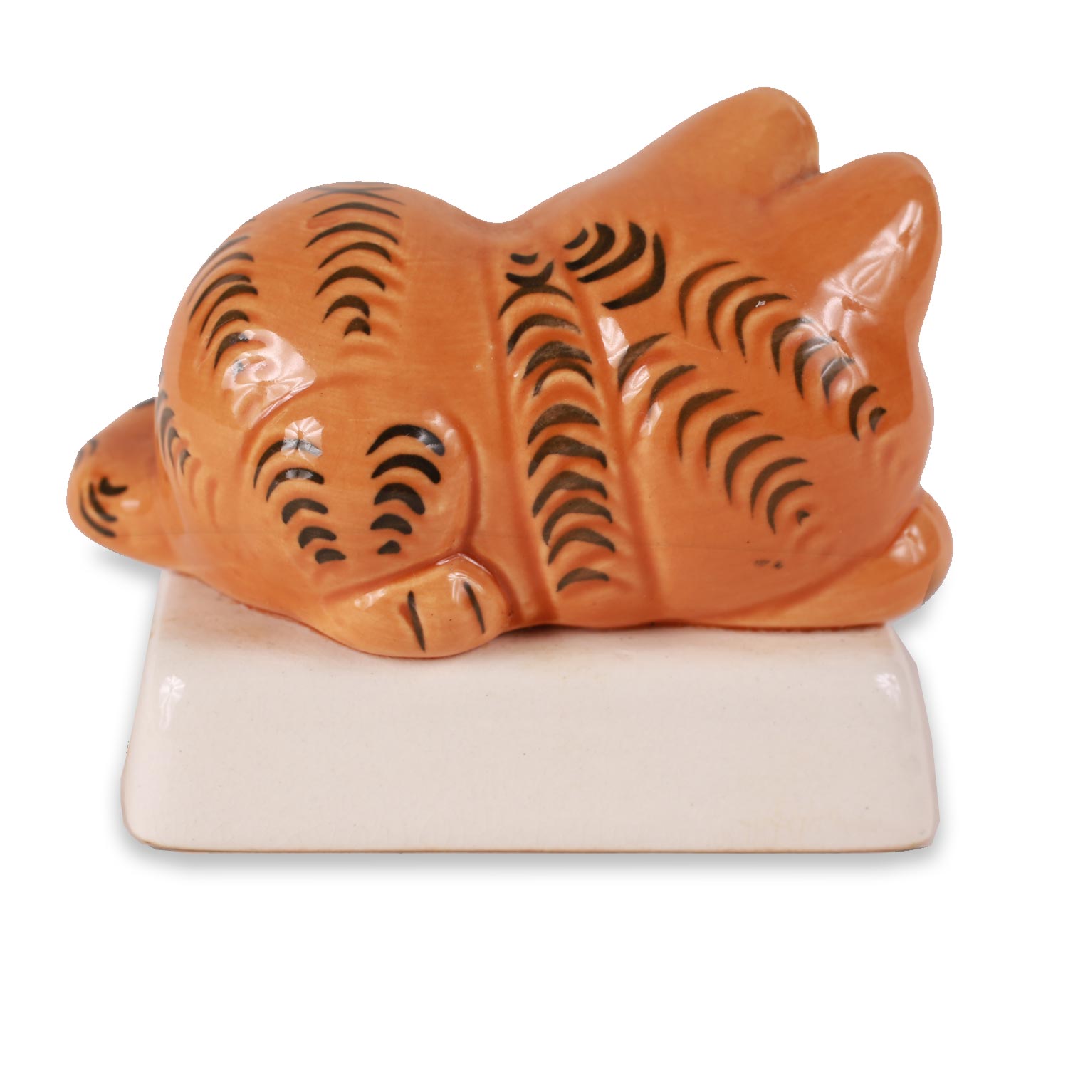 Vintage Garfield Eat and Sleep Ceramic Figurine  1981