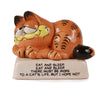 Vintage Garfield Eat and Sleep Ceramic Figurine  1981