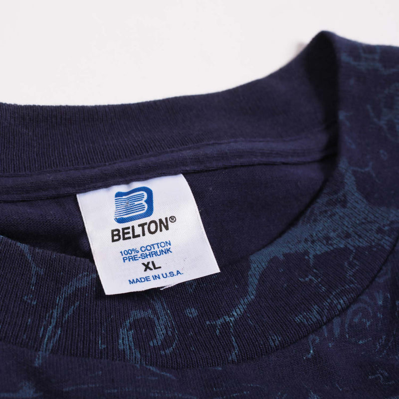 Vintage Gecko Hawaii Tee Navy XL