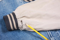 Vintage Goodyear Racing Men's Bomber Jacket Denim 2 Tone L