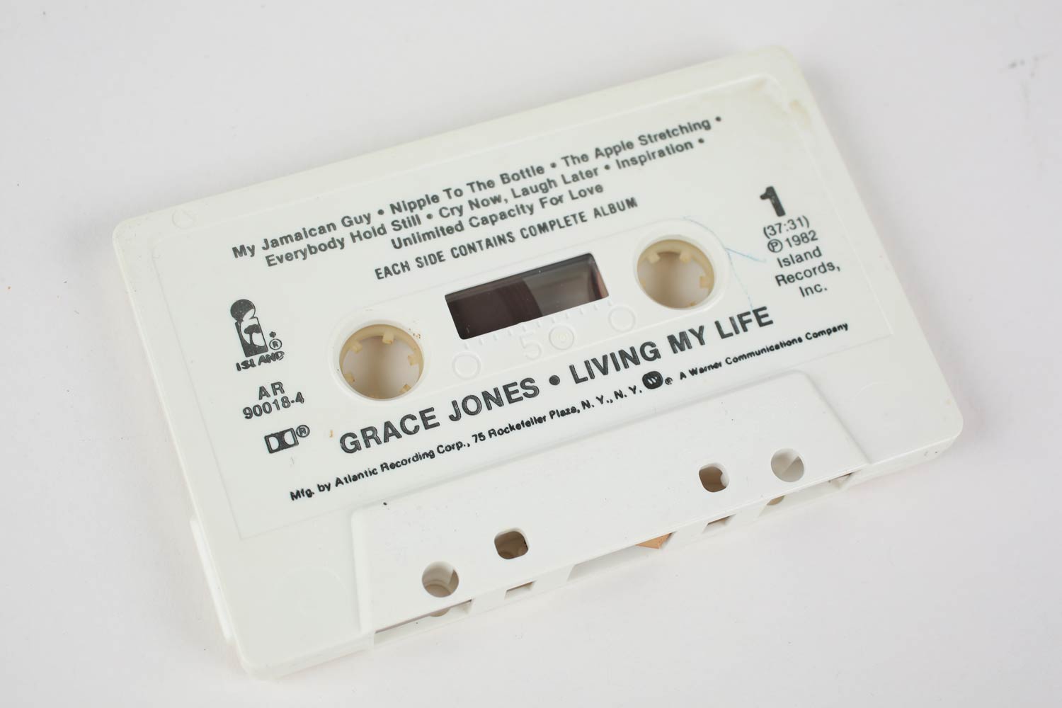 Vintage Grace Jones "Living My Life" Cassette Tape 1982