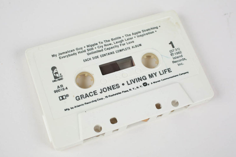Vintage Grace Jones "Living My Life" Cassette Tape 1982