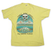 Vintage 1993 Gulf Breeze UFO Alien Tee Yellow XL