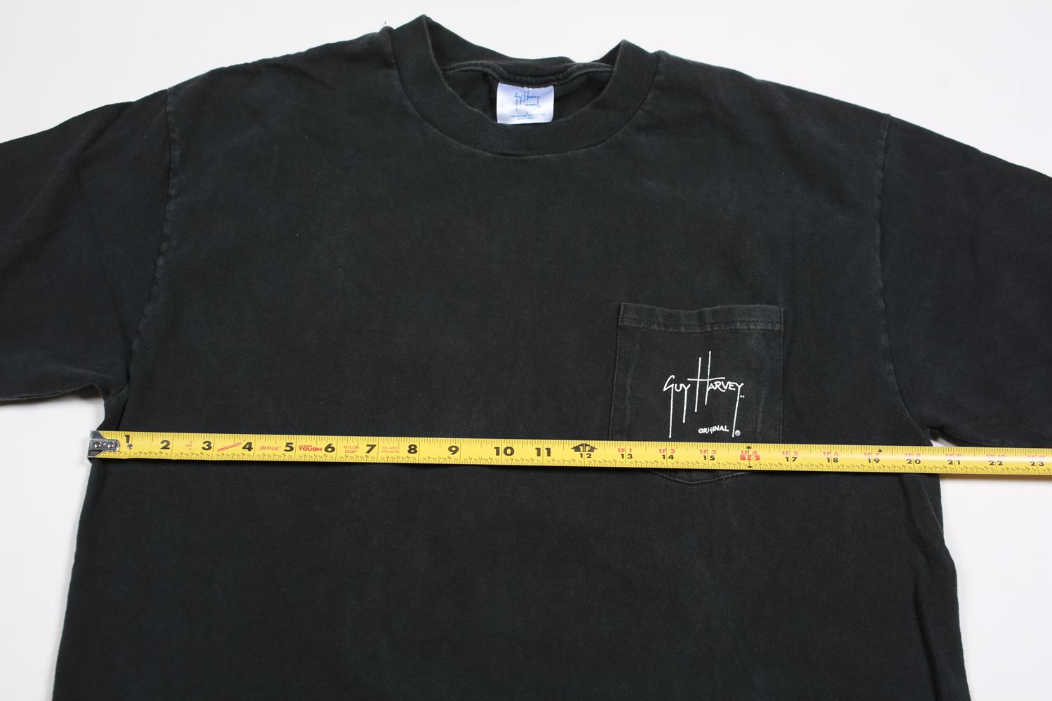 Vintage Guy Harvey Pocket Tee Snook Black L