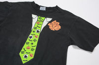 Vintage Stanley Desantis Halloween Tie 90s Tee L