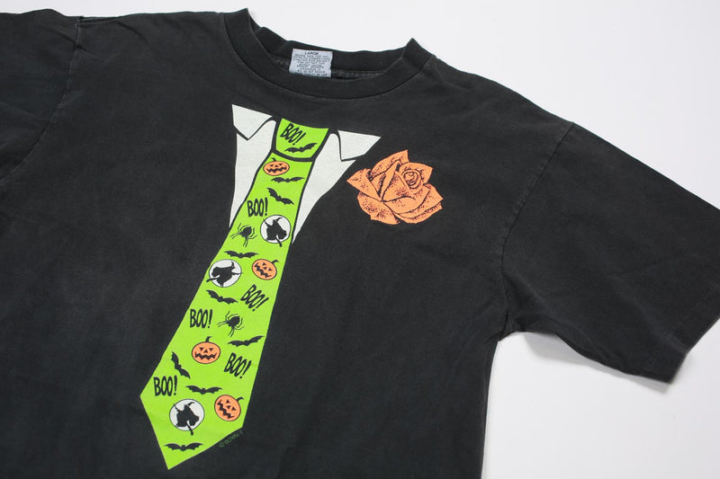 Vintage Stanley Desantis Halloween Tie 90s Tee L