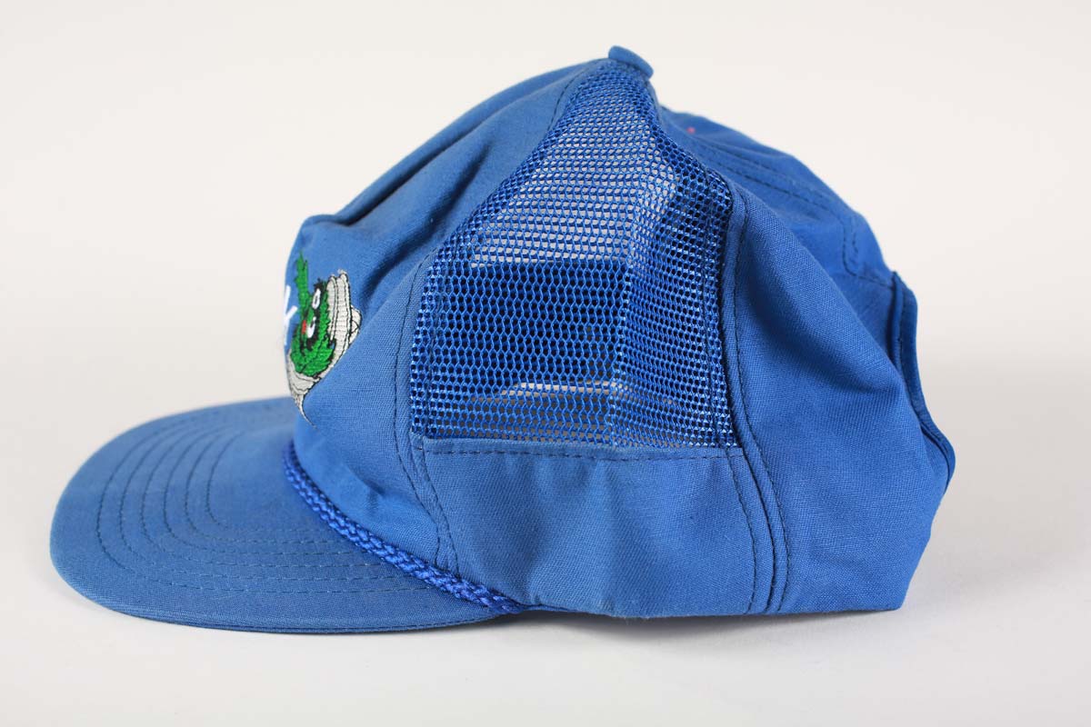 Vintage Oscar the Grouch Havelock Refuse Mesh Trucker Snapback Hat