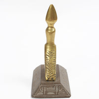 Vintage Brass Horus Egyptian Statuette or Bookend