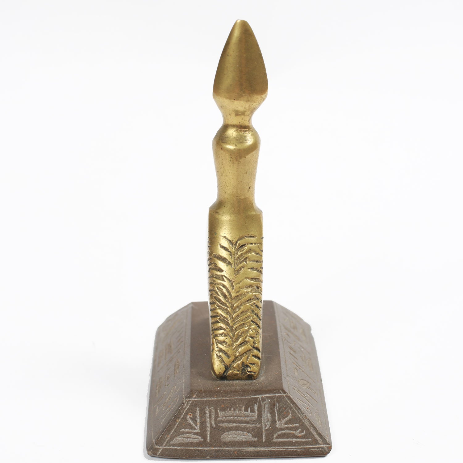 Vintage Brass Horus Egyptian Statuette or Bookend