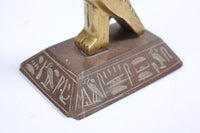 Vintage Brass Horus Egyptian Statuette or Bookend