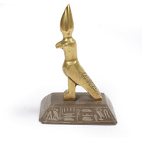 Vintage Brass Horus Egyptian Statuette or Bookend