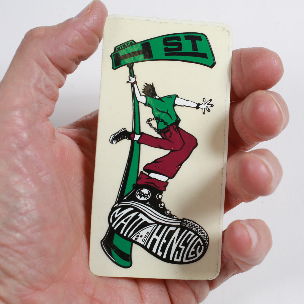 Vintage Matt Hensley H-Street Sticker size
