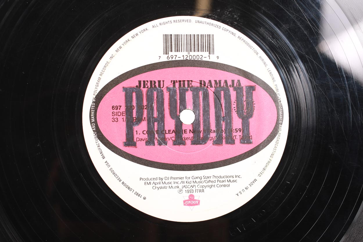 Vintage Jeru The Damaga "Come Clean" Vinyl LP Single 1993