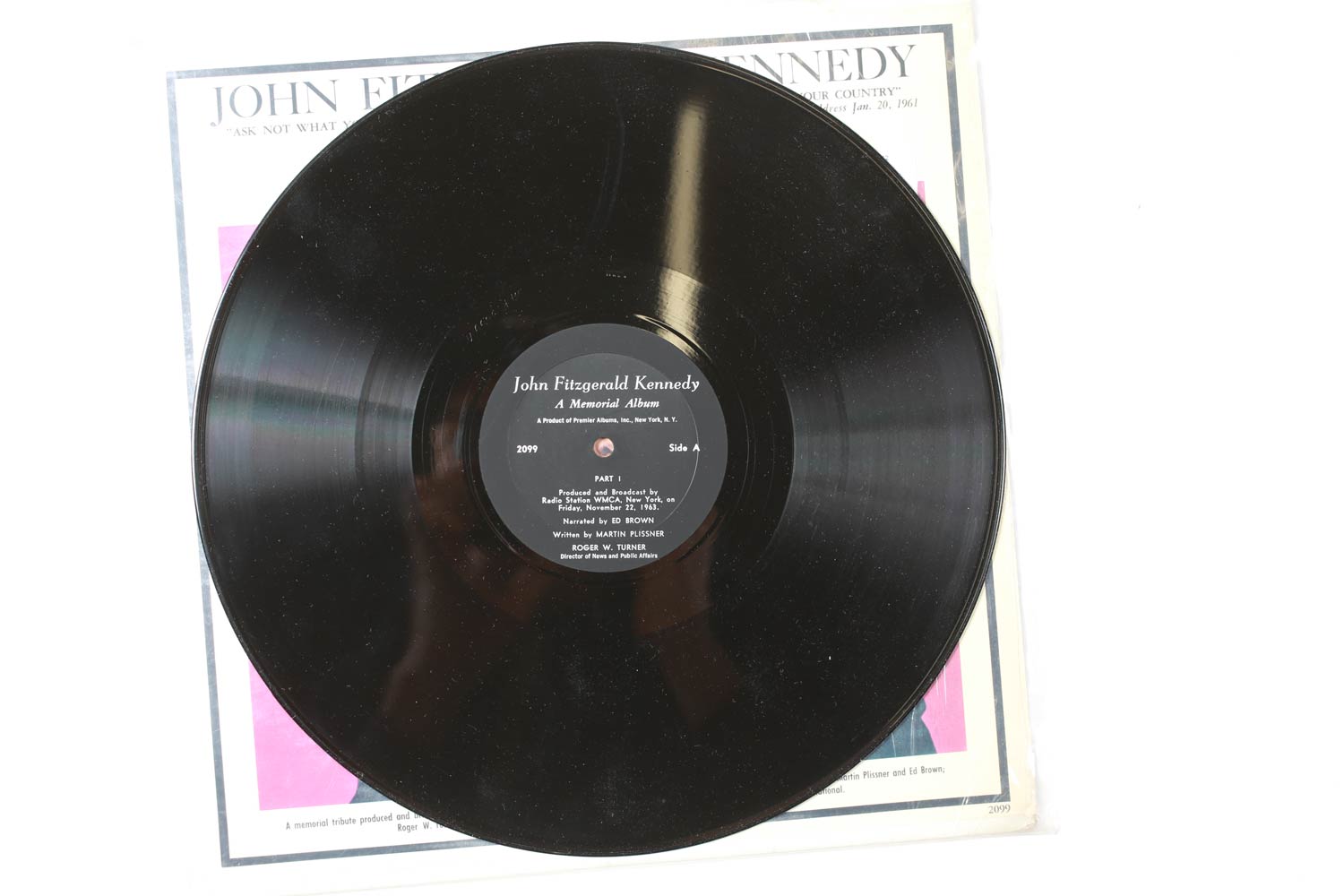 VintageJohn F Kennedy Memorial Vinyl LP 1972