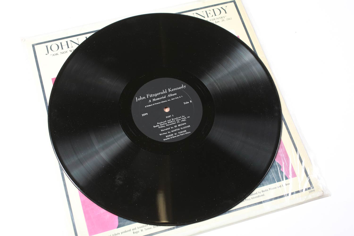 VintageJohn F Kennedy Memorial Vinyl LP 1972