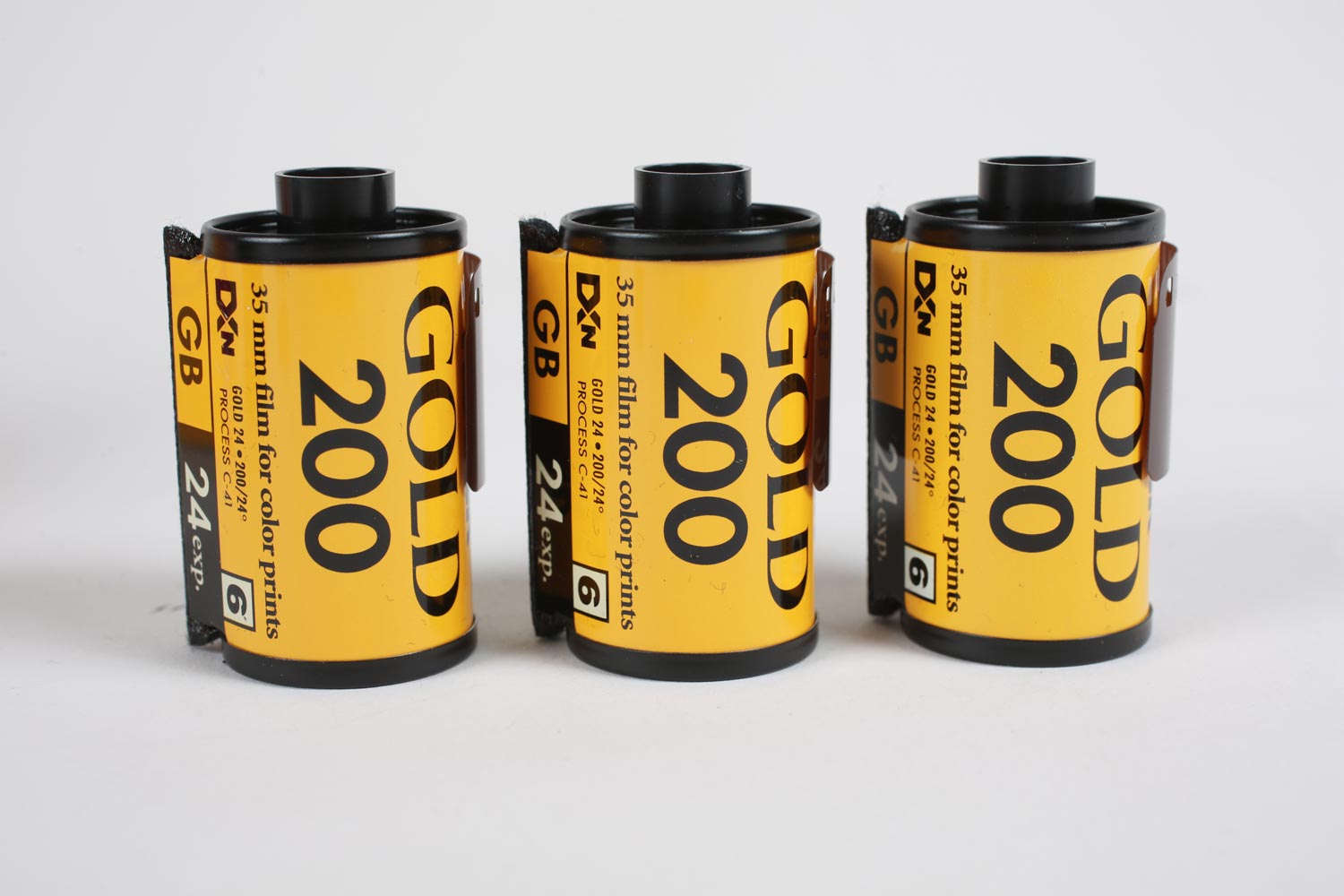 Vintage Kodak Gold 200 Abgelaufener 35mm Kamerafilm x 3