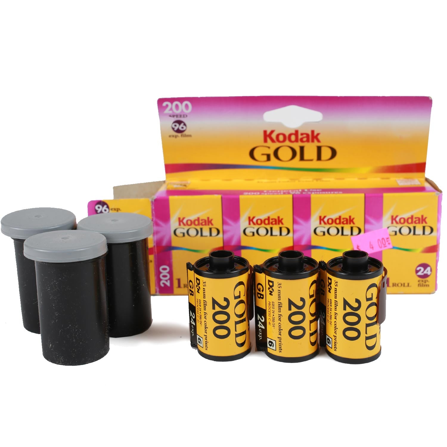 Vintage Kodak Gold 200 Abgelaufener 35mm Kamerafilm x 3
