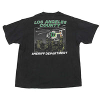Vintage LA Sheriff's Department Single Stitch T-shirt Black XXL
