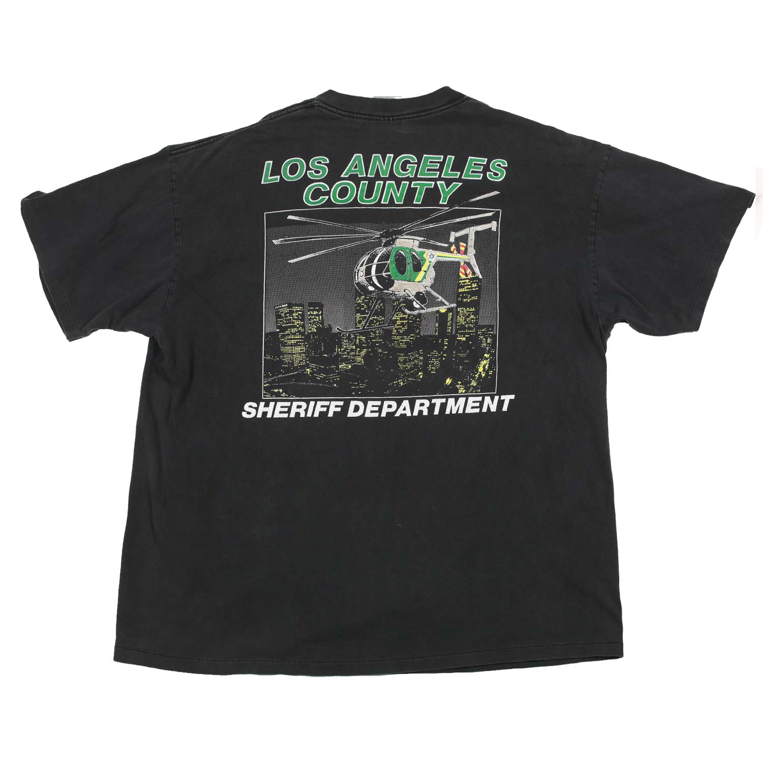 Vintage LA Sheriff's Department Single Stitch T-shirt Black XXL