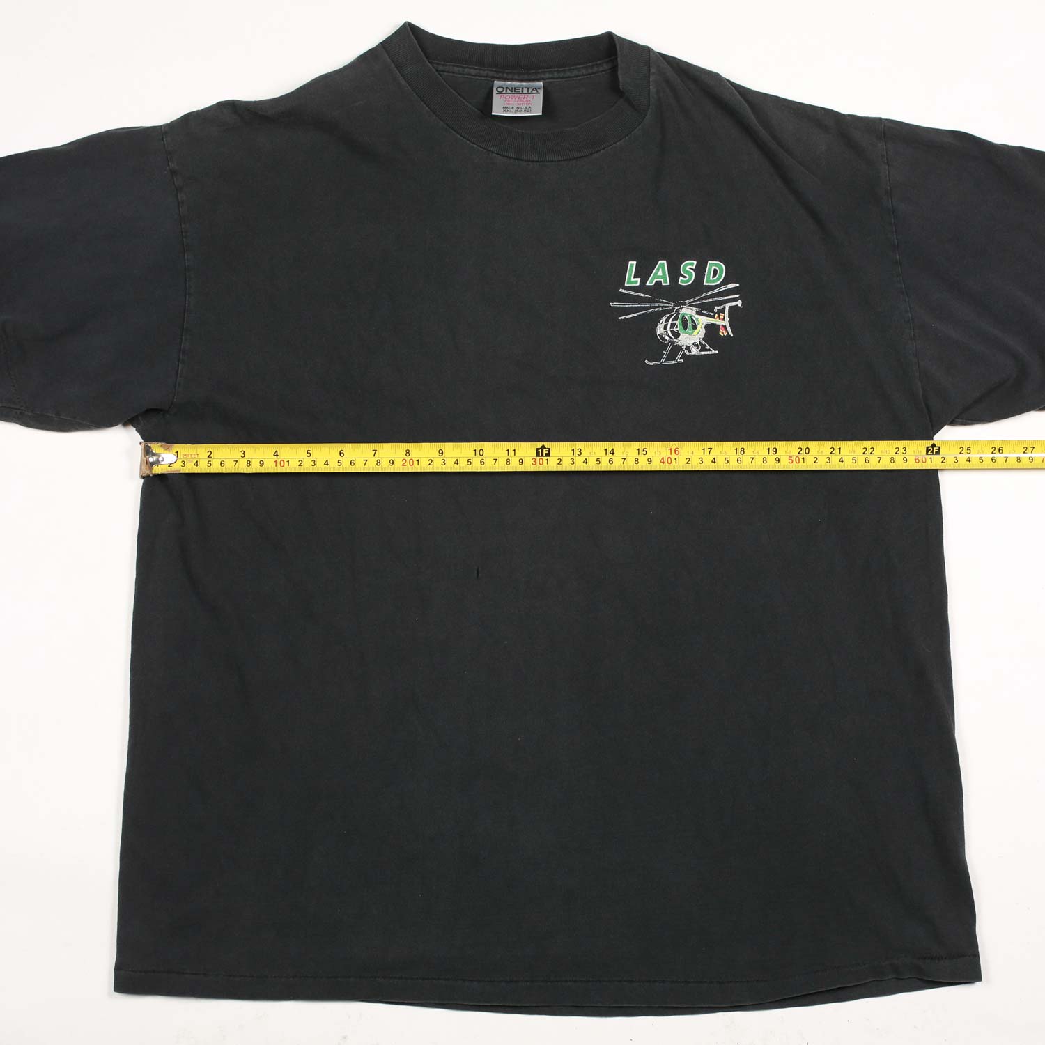 Vintage LA Sheriff's Department Single Stitch T-shirt Black XXL
