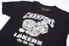 Vintage LA Lakers Champions Rings Tee Black L