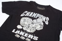 Vintage LA Lakers Champions Rings Tee Black L