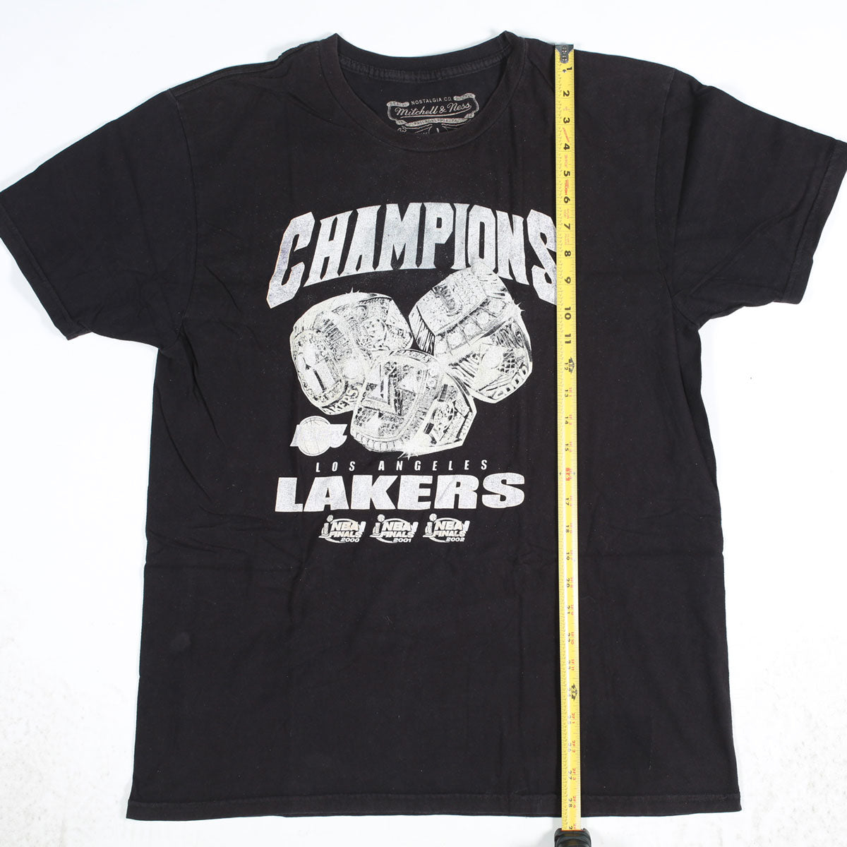 Vintage LA Lakers Champions Rings Tee Black L