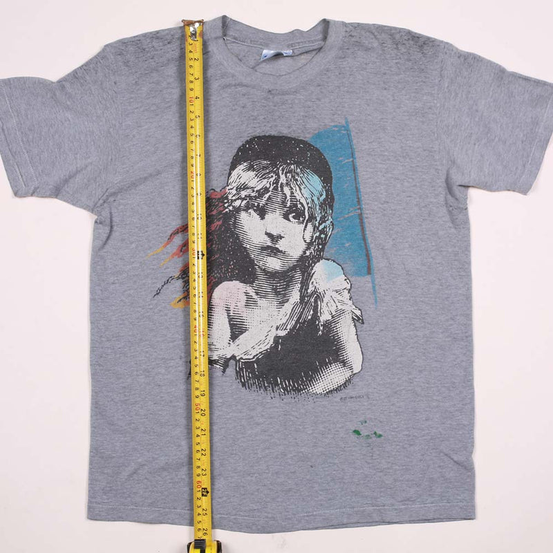 Vintage Les Miserables 1986 Theater Tee Heather Grey L