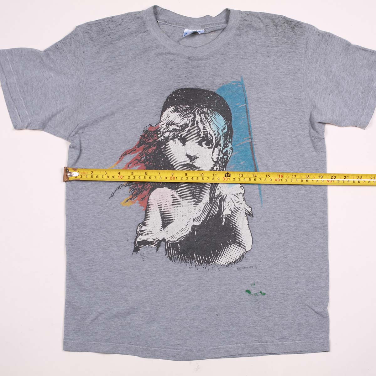 Vintage Les Miserables 1986 Theater Tee Heather Grey L