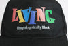Vintage Living Unapologetically Black Dad Cap Strapback Hat