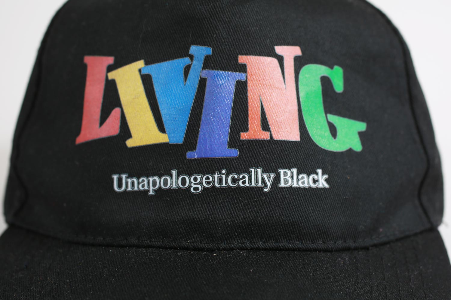 Vintage Living Unapologetically Black Dad Cap Strapback Hat