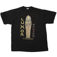 Vintage Luxor Hotel King Tut Tee Black L