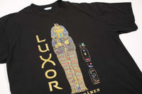 Vintage Luxor Hotel King Tut Tee Black L