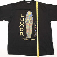 Vintage Luxor Hotel King Tut Tee Black L