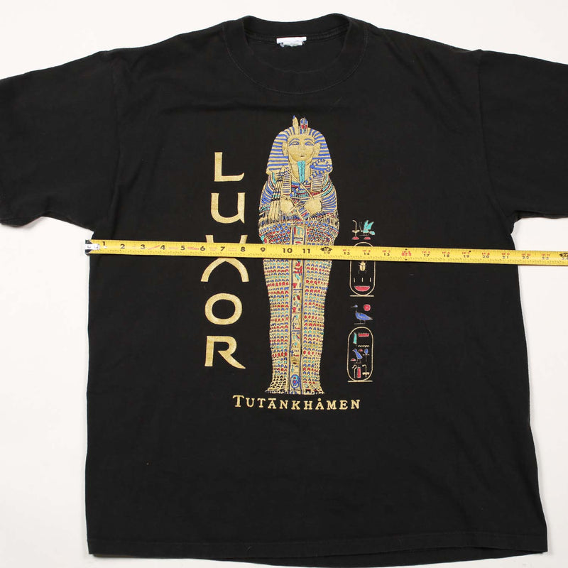 Vintage Luxor Hotel King Tut Tee Black L