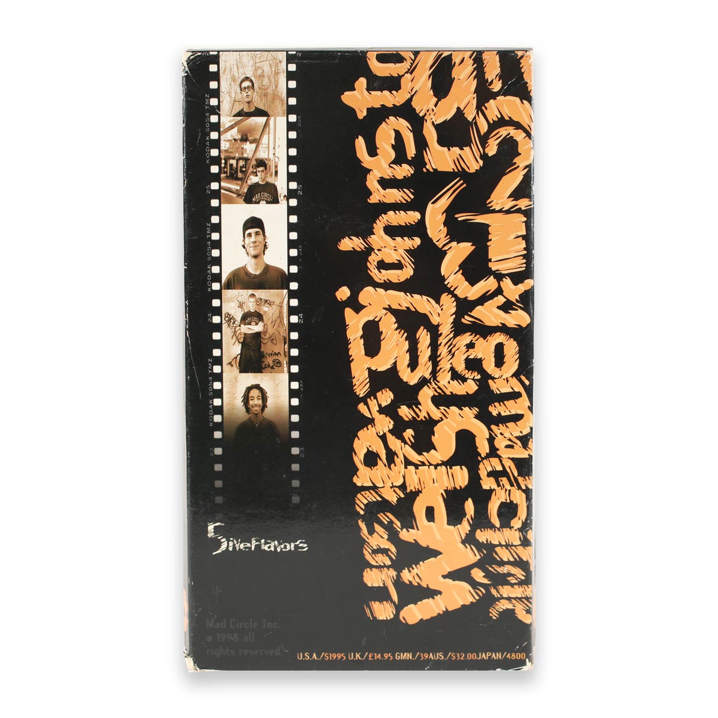 Vintage Mad Circle Five Flavors VHS Tape 1998