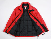Vintage Marlboro Country Store Duck Down Jacket Red and Black S