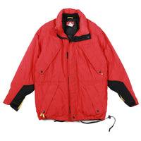 Vintage Marlboro Country Store Duck Down Jacket Red and Black S