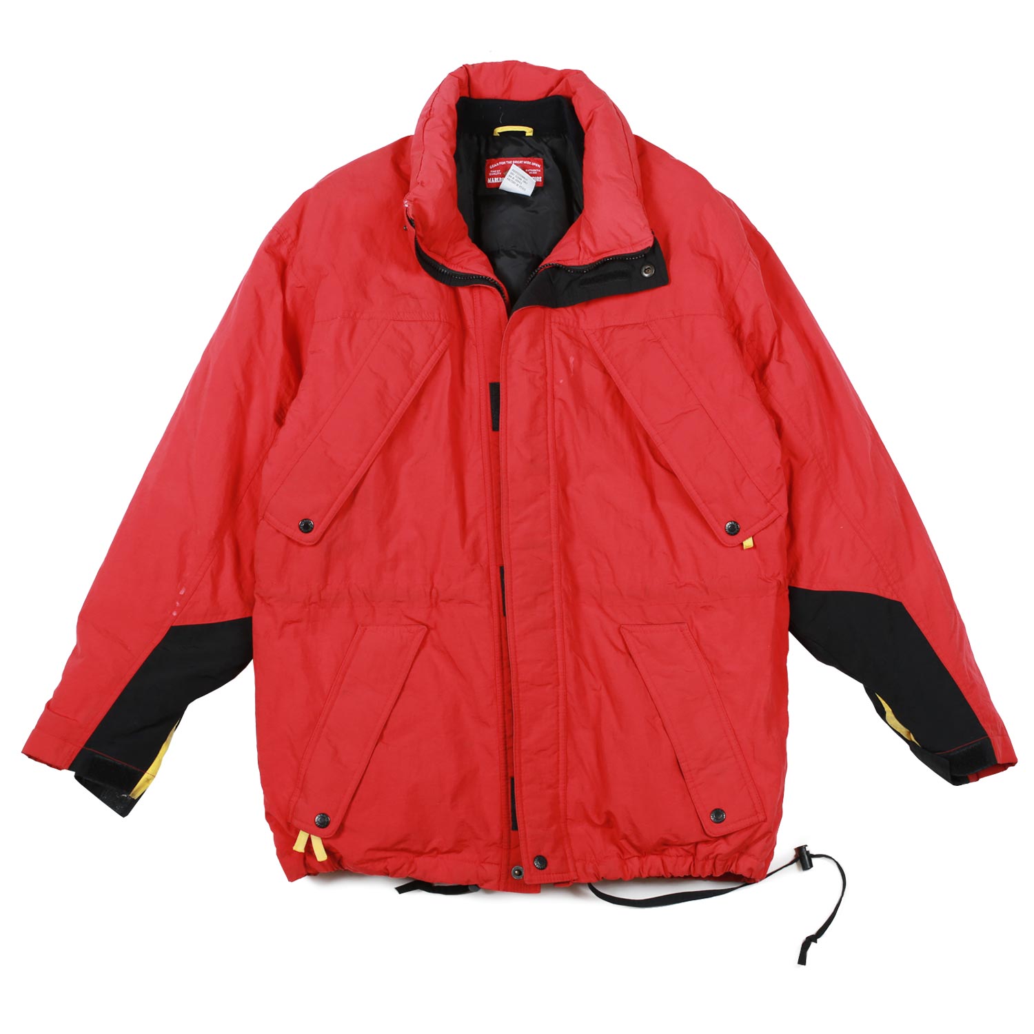 Vintage Marlboro Country Store Duck Down Jacket Red and Black S