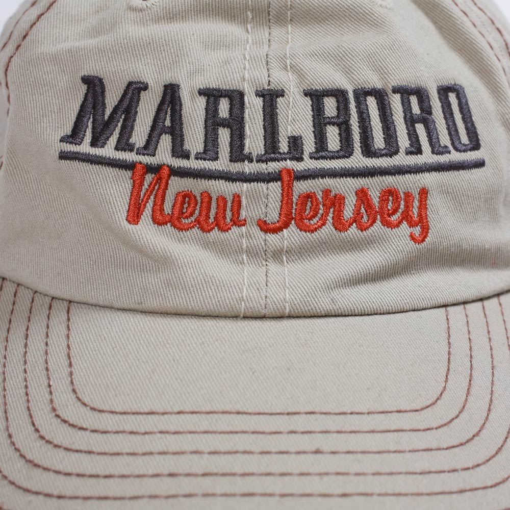 Vintage Marlboro New Jersey Velcro Strap Back Hat Khaki – THEORIES