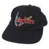Vintage 90's Marlboro Embroidered Strap Back Hat Black