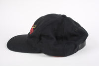 Vintage 90's Marlboro Embroidered Strap Back Hat Black
