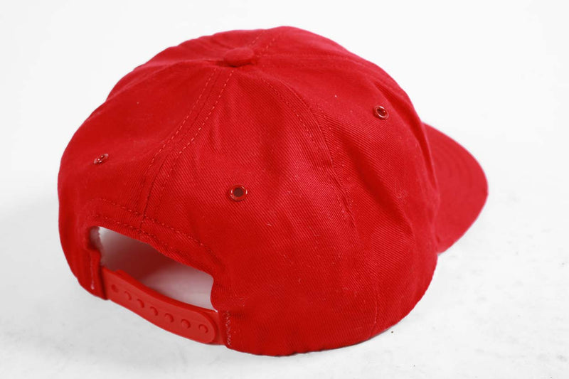 Vintage Marlboro Racing Team Embroidered Snapback Hat Red