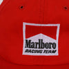 Vintage Marlboro Racing Team Embroidered Snapback Hat Red