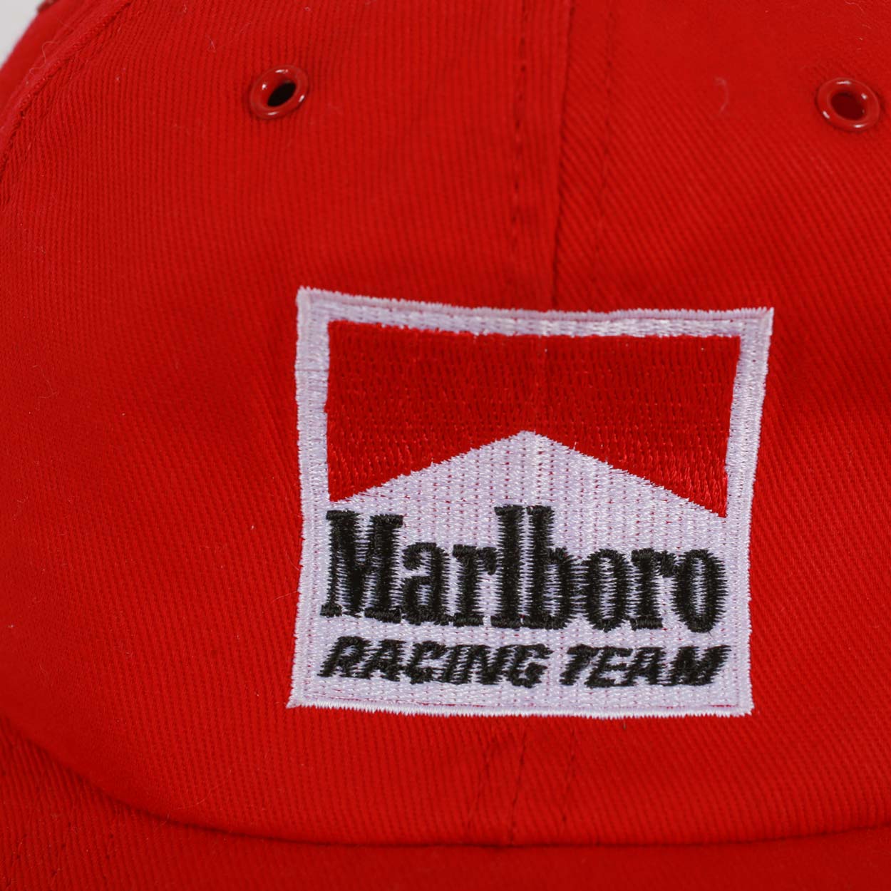 Vintage Marlboro Racing Team Embroidered Snapback Hat Red