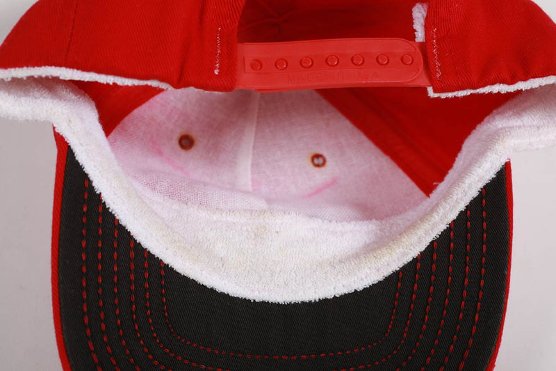 Vintage Marlboro Racing Team Embroidered Snapback Hat Red