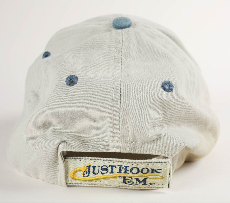 Vintage Embroidered Marlin Velcro Strapback Just Hook Em Hat